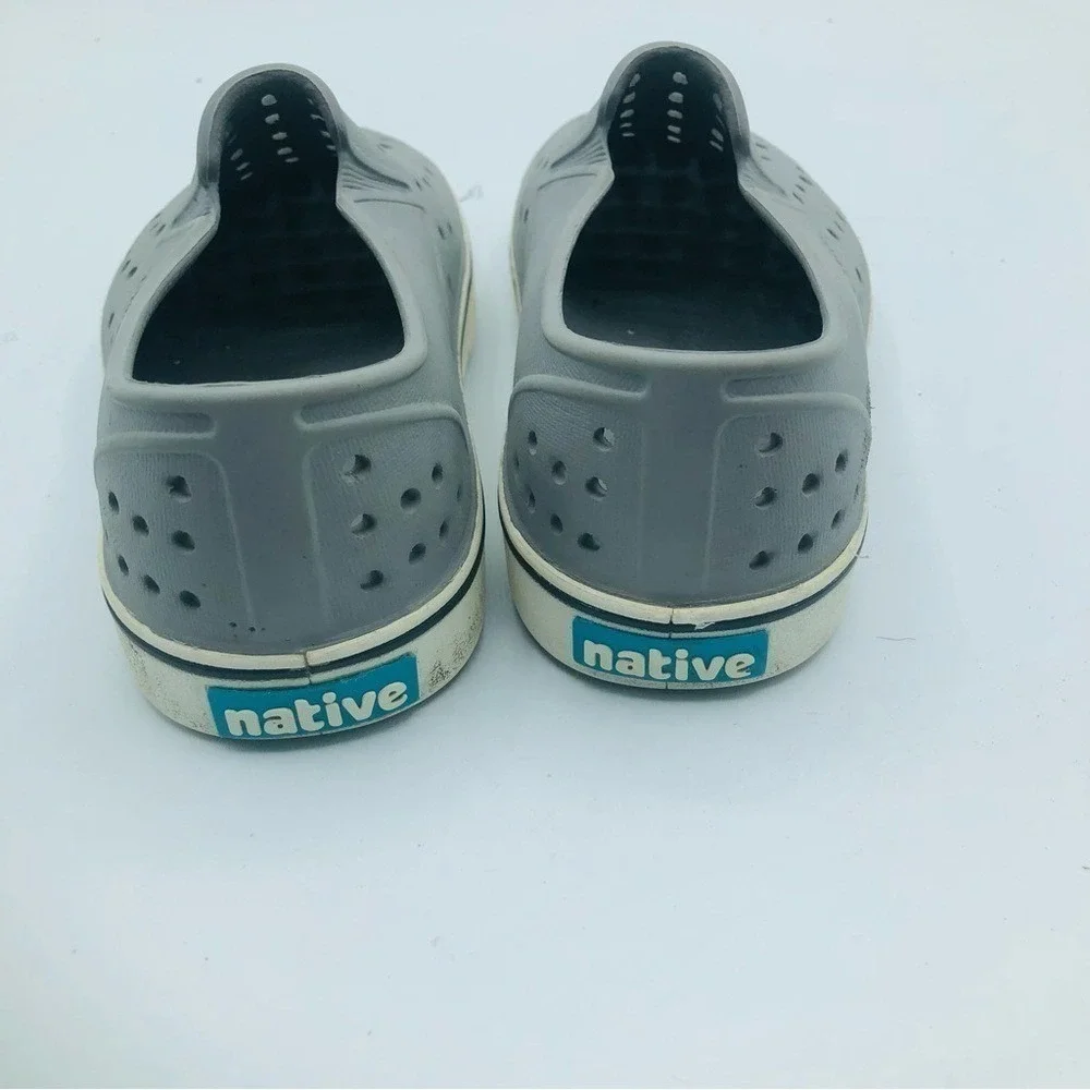 Native Kids Unisex Waterproof Outdoor Rubber Slip On‎ Shoes Size C12 Grey